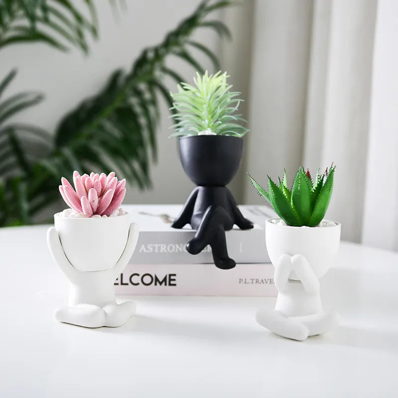Succulent Plant Pot Simple Art