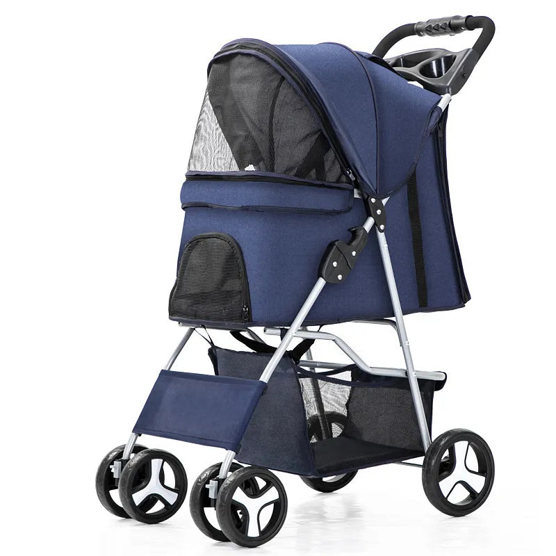 Pet Stroller Carrier for Dogs Detachable
