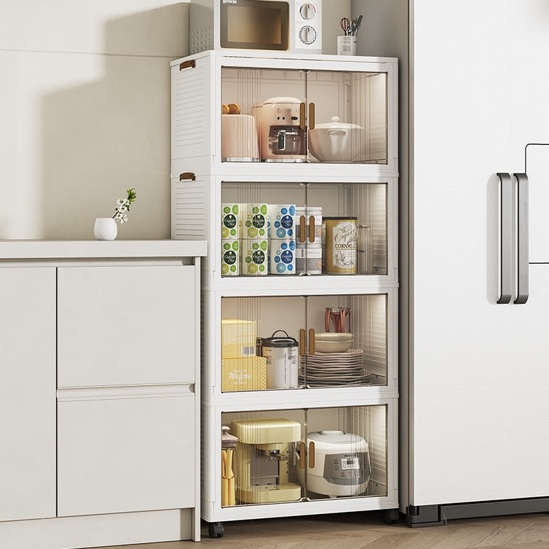 Foldable Portable Plastic Wardrobe Organizer