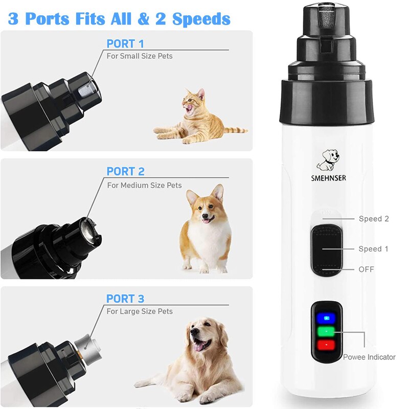 Electric Dog Nail Clippers Rechargeable USB charging