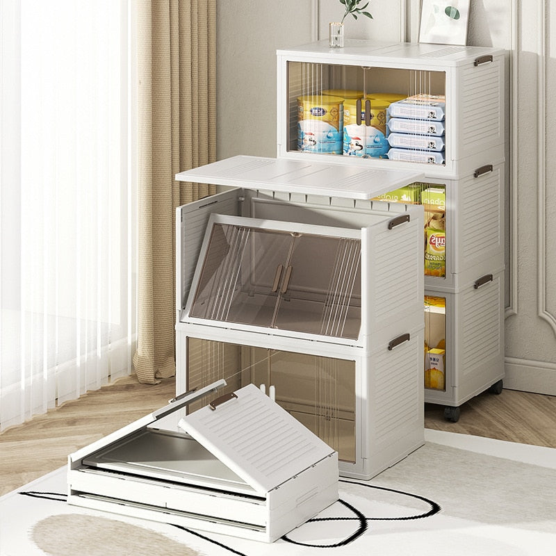 Foldable Portable Plastic Wardrobe Organizer