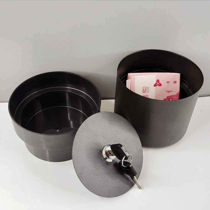 Hidden Safe Flower Pot Money Storage Box