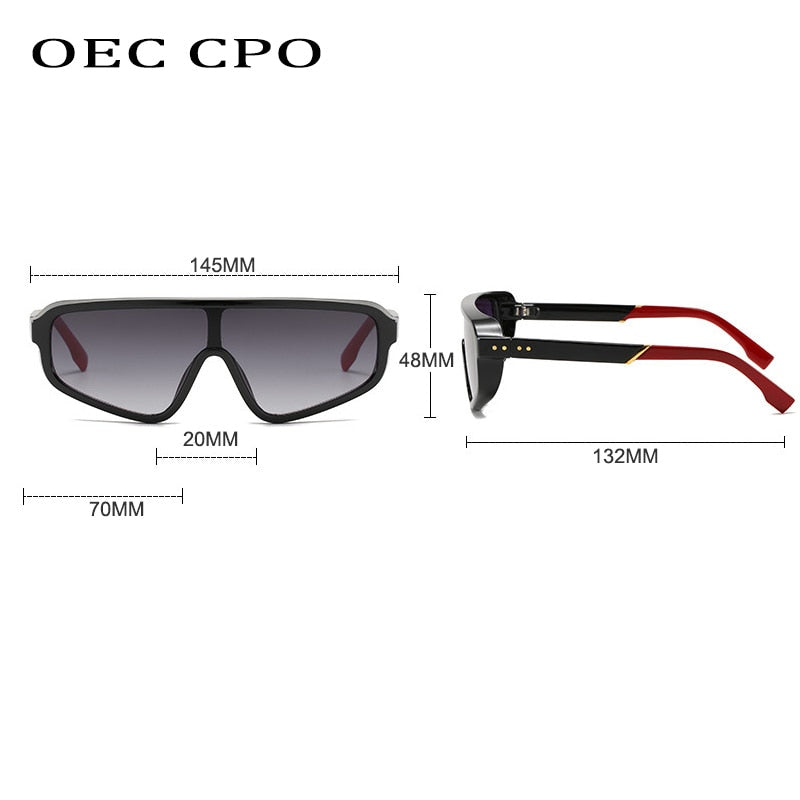 Vintage Punk Square Sunglasses