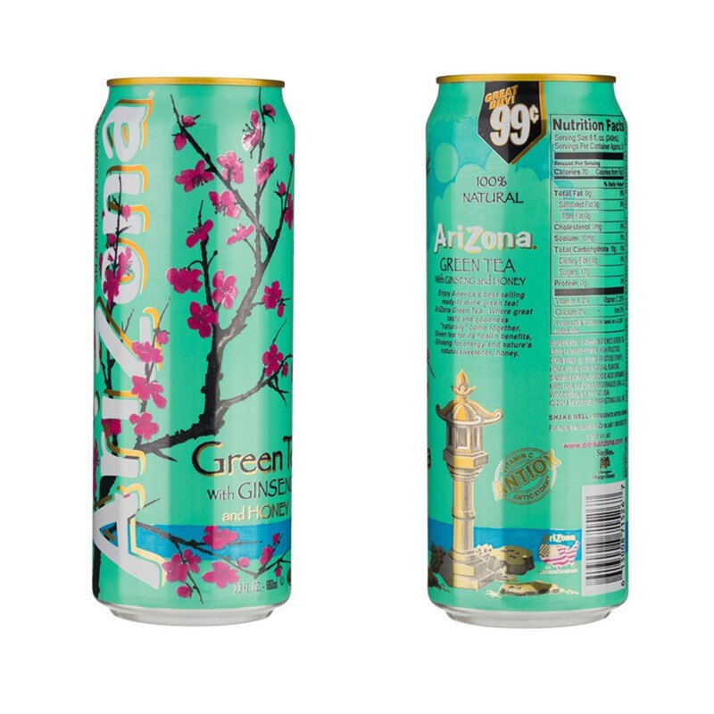 Green tea stash can