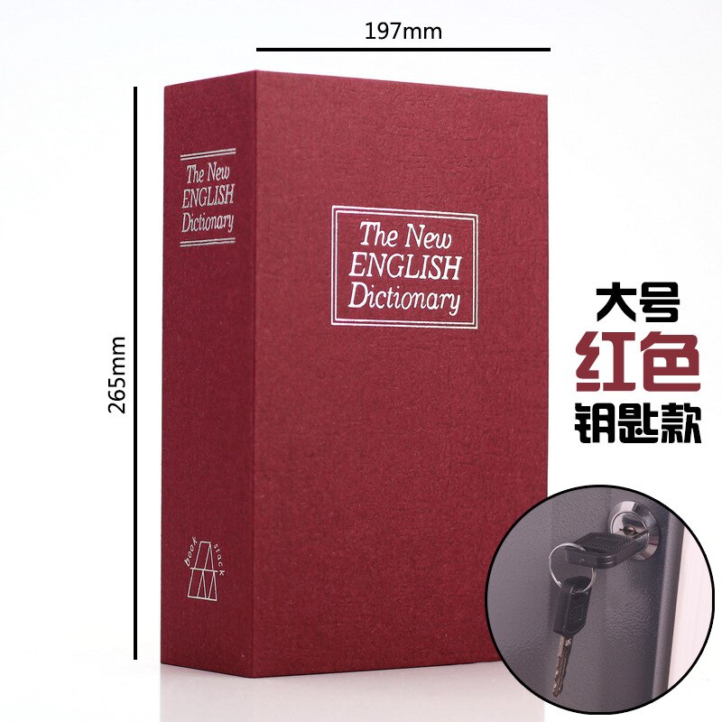Dictionary Mini Book Safe Security Key Locker Money Hidden Secret Safe Key Safe Box Cash Money Coin Storage Jewellery Lock Box