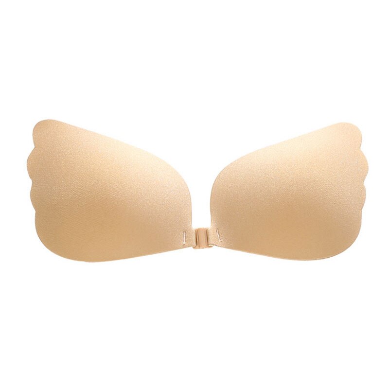 Sticky Silicone Invisible Bra Push Up Drawstring Adhesive Strapless Solid Bras Backless Front Closure Sexy Women Underwear