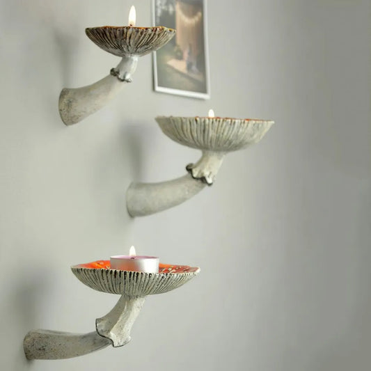 Mushroom Hanging Shelf Resin Wall Floating
