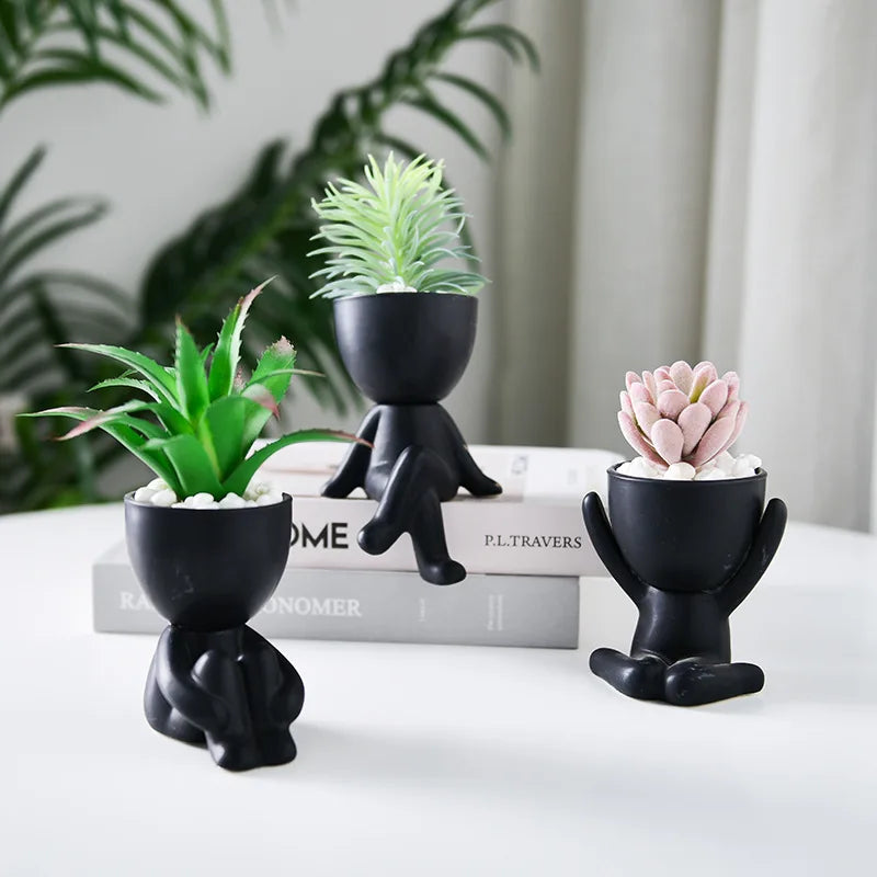 Succulent Plant Pot Simple Art