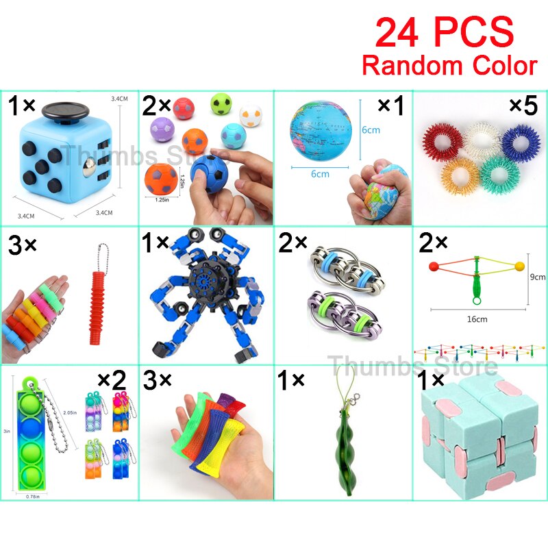 children fingertip sensory toys anti stress adults fidgets toys autism adhd anxiety relieve stress relief squeeze toy kids gifts - 15