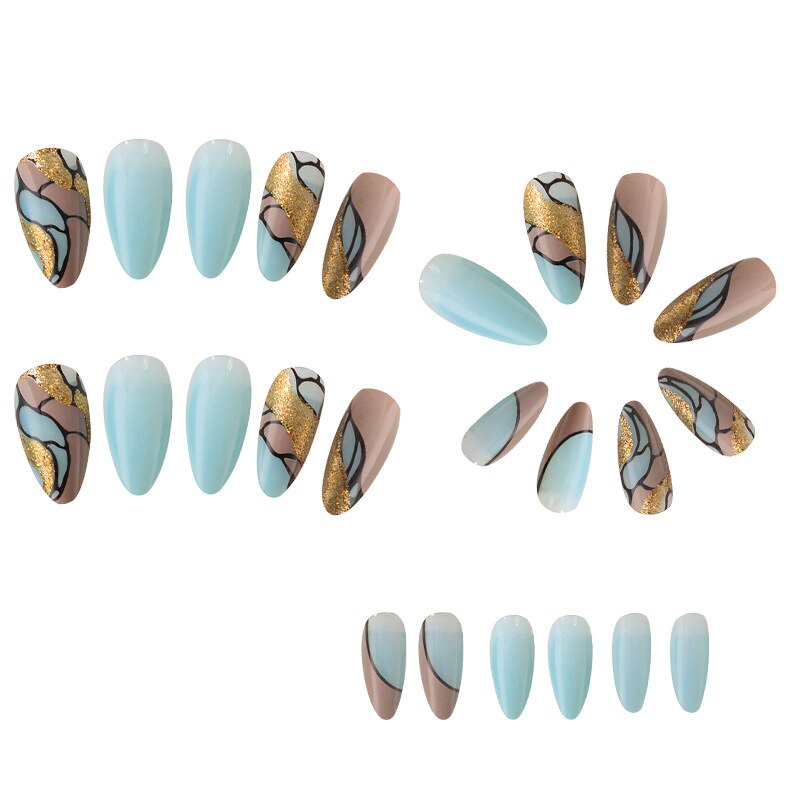 24pcs press on nails - 8