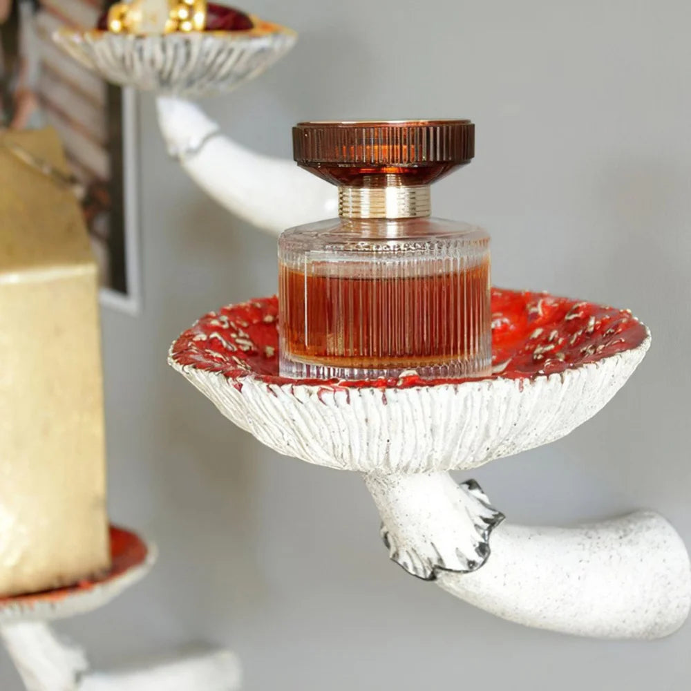 Mushroom Hanging Shelf Resin Wall Floating