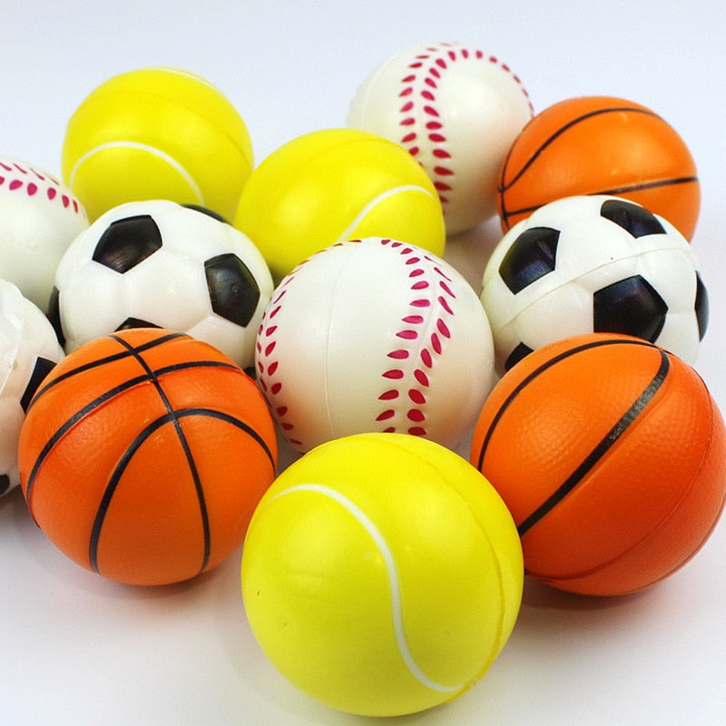 Smile face foam ball squeeze stress ball relief toy hand wrist exercise balls - 7