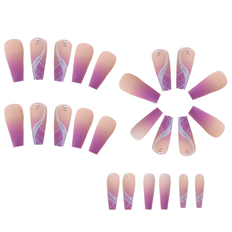 24pcs press on nails - 9