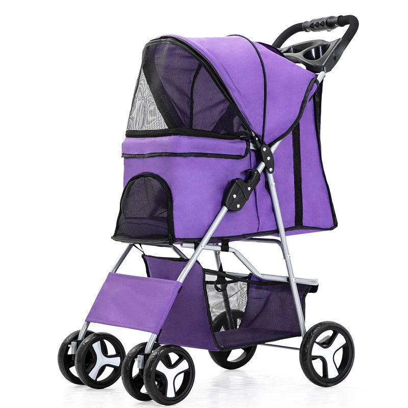Pet Stroller Carrier for Dogs Detachable