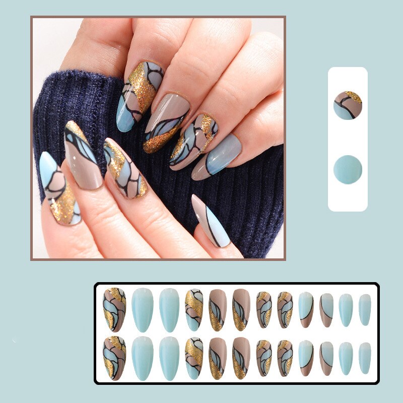 Stylish 24pcs Press on  Nails