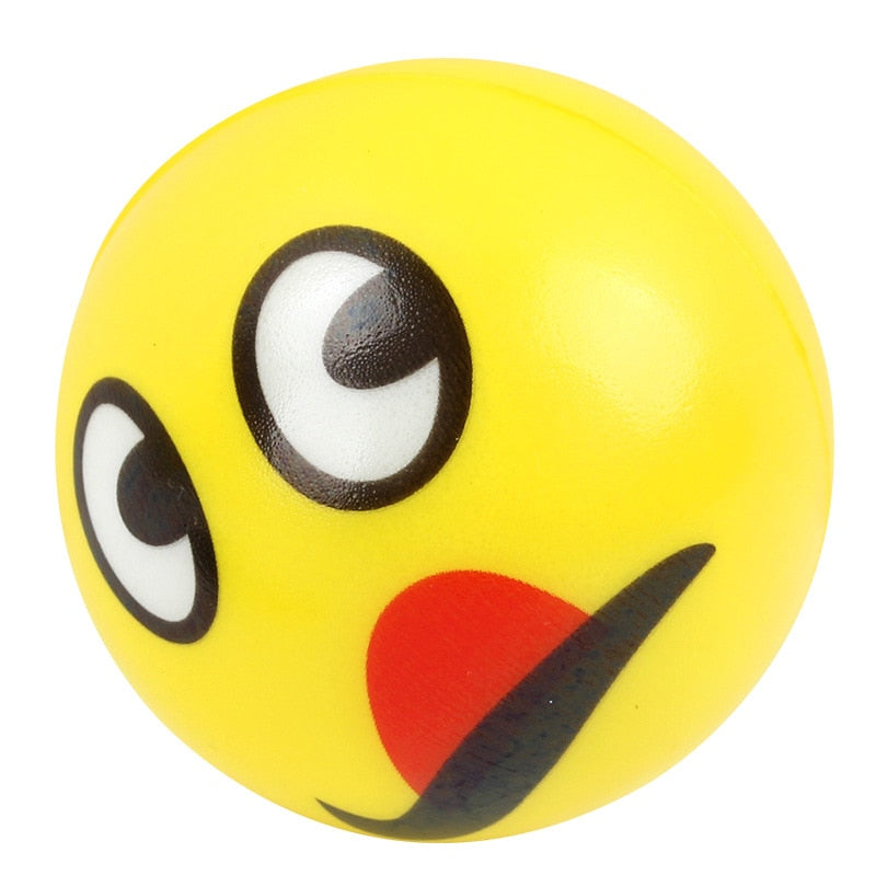 Smile face foam ball squeeze stress ball relief toy hand wrist exercise balls - 13
