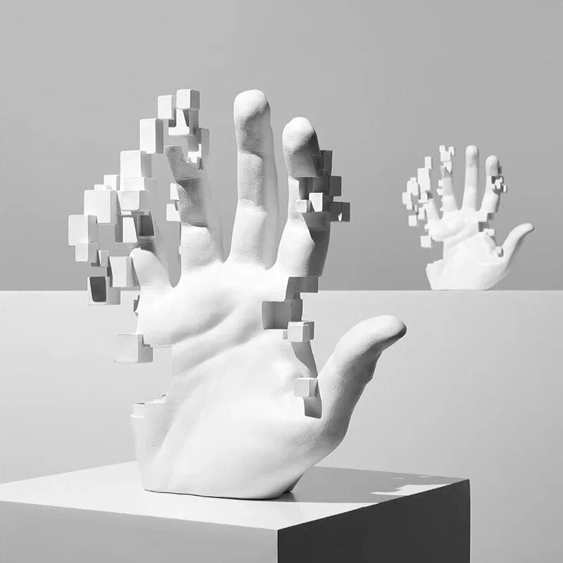 Modern Mosaic Sculpture Hand Model