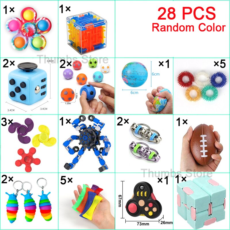 children fingertip sensory toys anti stress adults fidgets toys autism adhd anxiety relieve stress relief squeeze toy kids gifts - 2