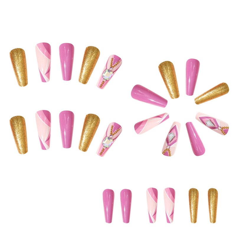 24pcs press on nails - 5