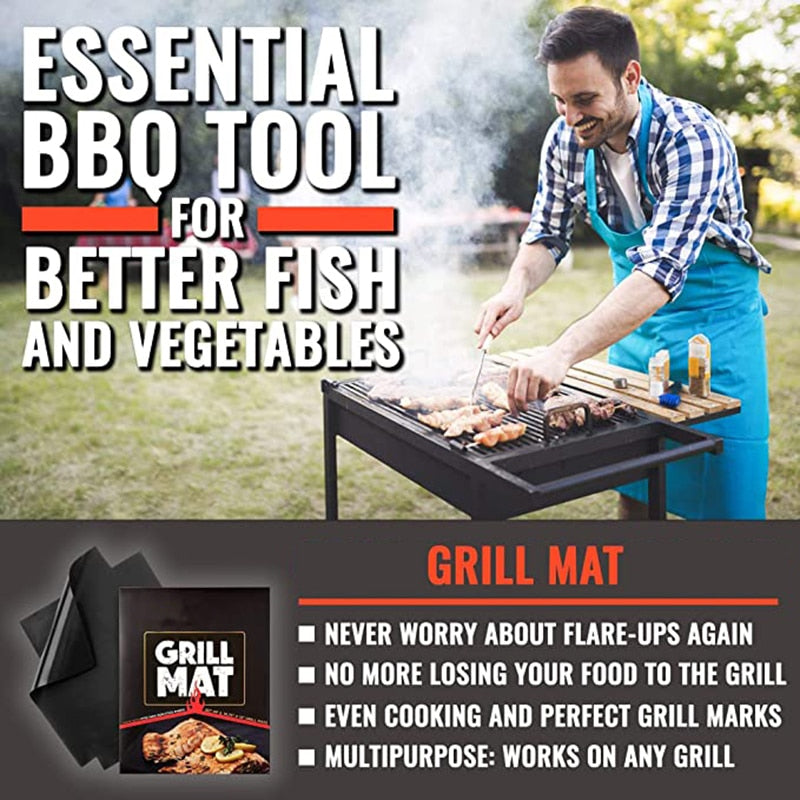 Non-stick BBQ Grill Mat 40*33cm