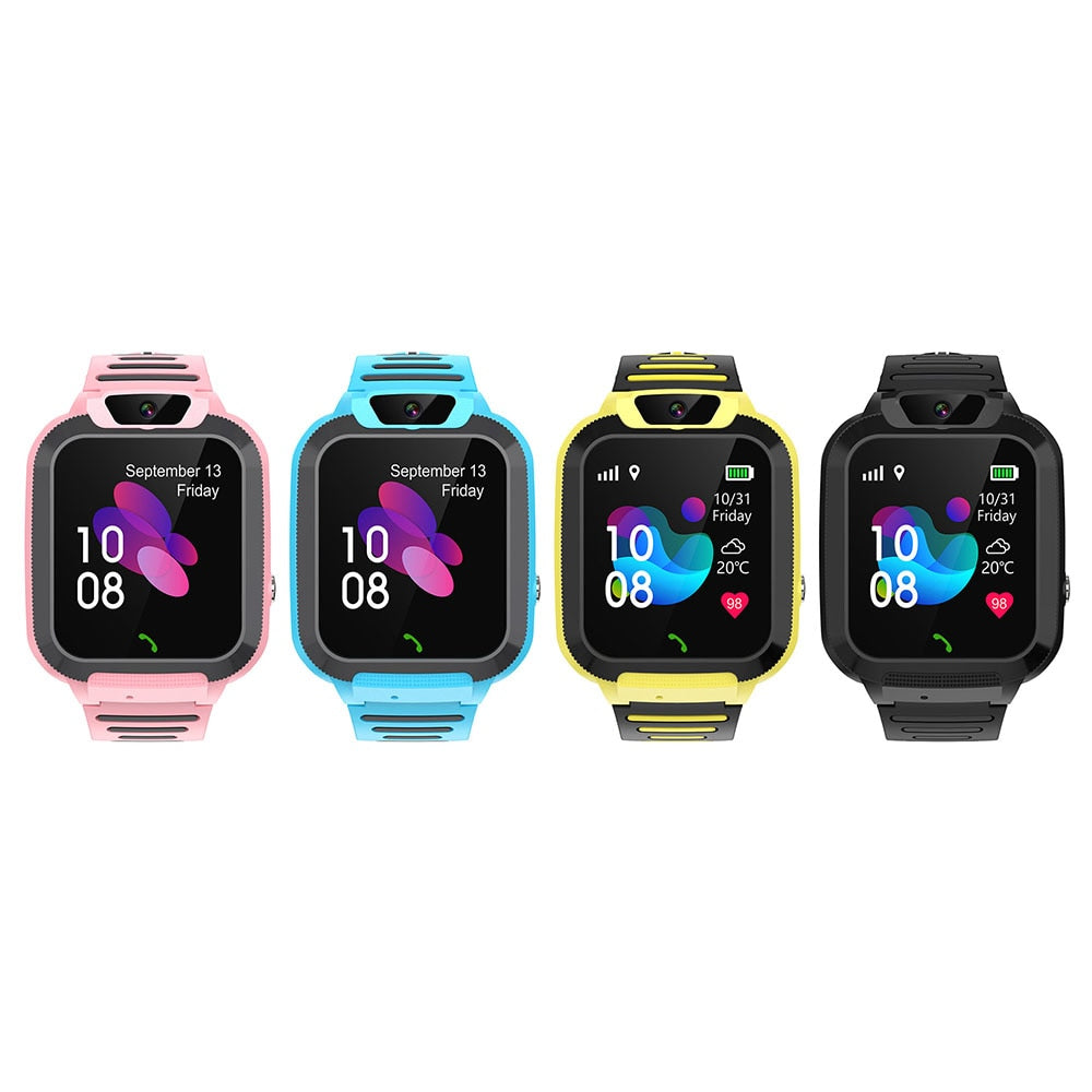 Kids Smart Watch SOS Call LBS Tracker Location Sim Card Kid Watch Camera Voice Chat IP68 Waterproof Smartwatch For Children