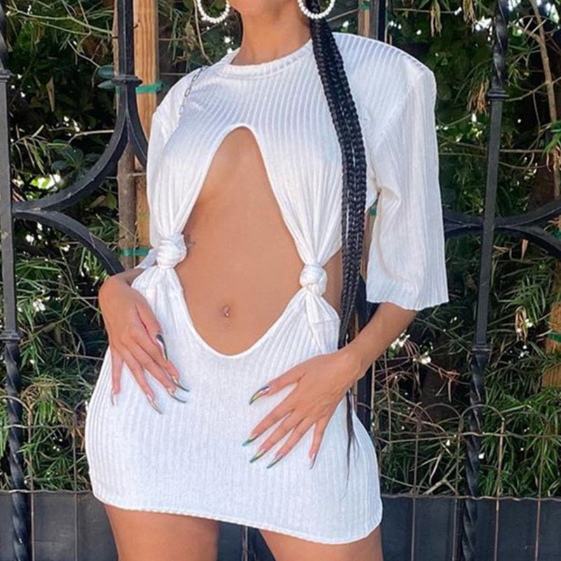 pillar white dress - 0