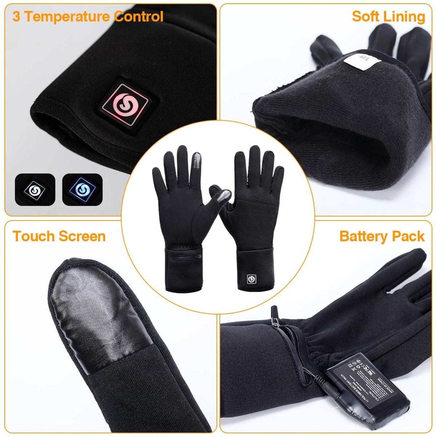 Savior Heat Liner Heated Gloves Winter