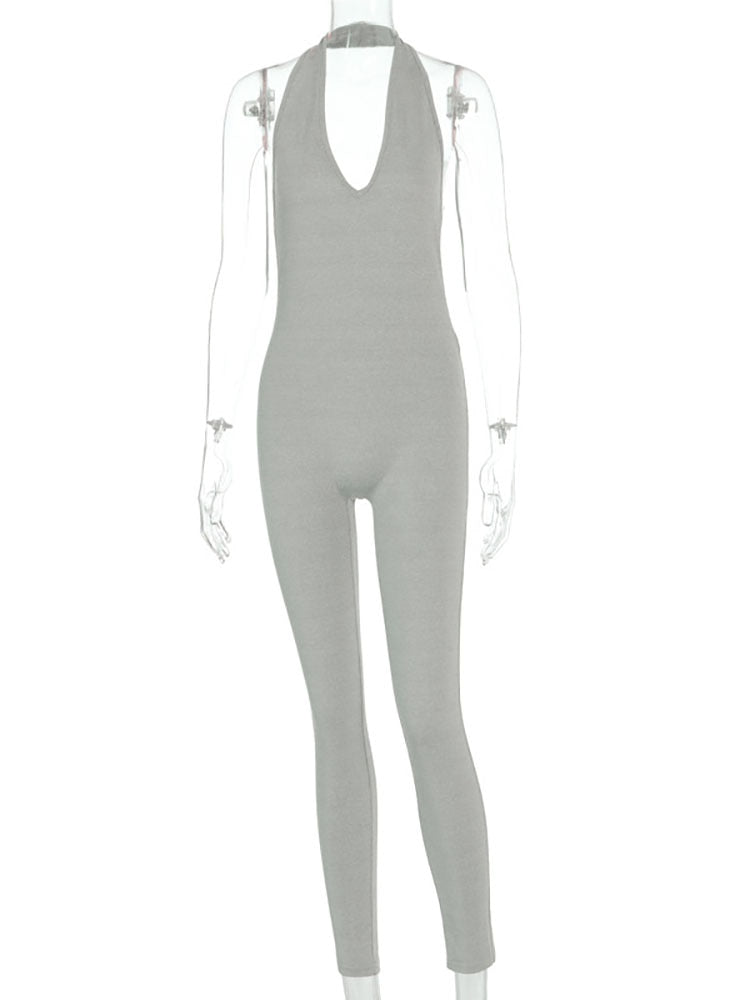 Women Backless Jumpsuit