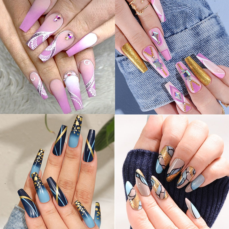 Stylish 24pcs Press on Nails