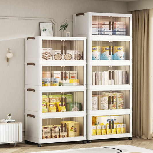 Foldable Portable Plastic Wardrobe Organizer