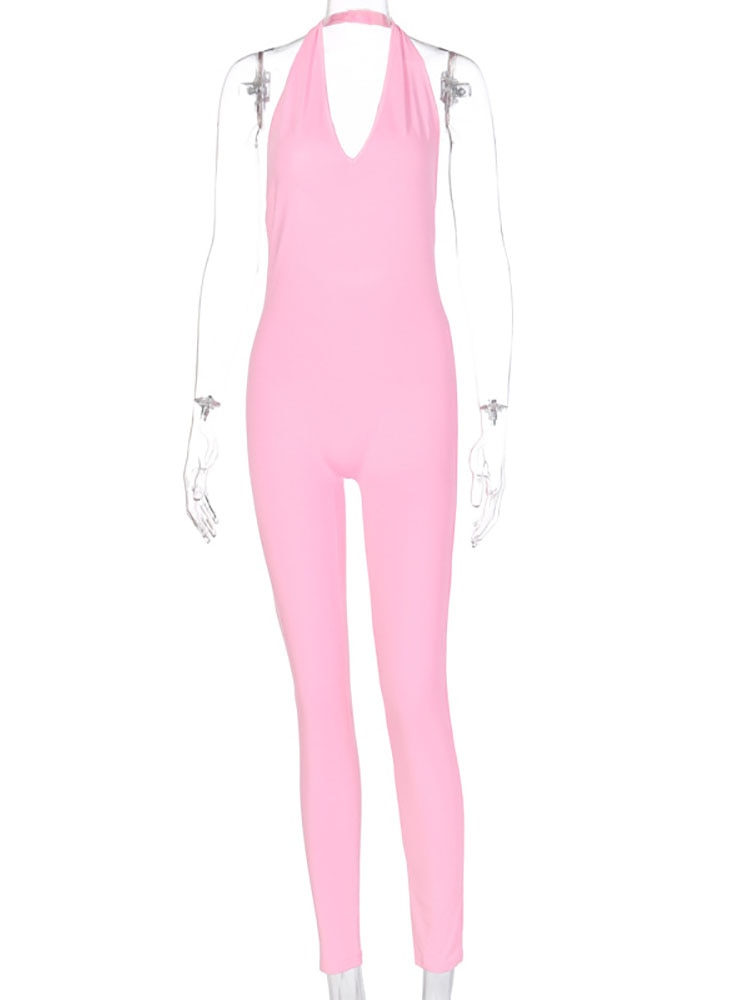 Women Backless Jumpsuit