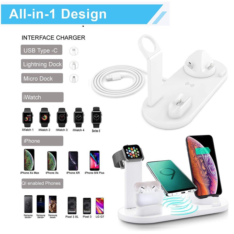 apple wireless charging station 3 in 1 - 6