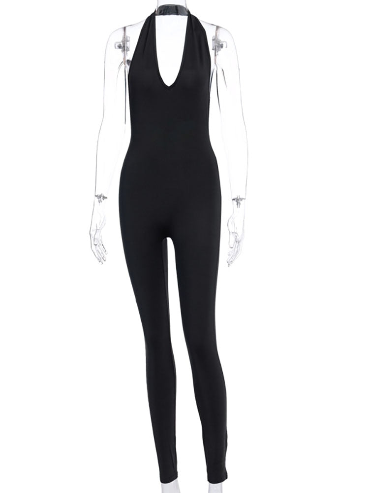 Women Backless Jumpsuit