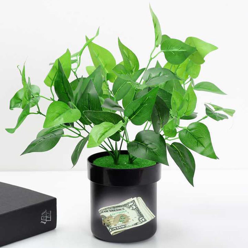 Hidden Safe Flower Pot Money Storage Box